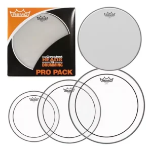 Remo Pinstripe Tom Pack 10, 12, 14, + Ambassador coated 14 "