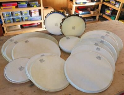 Parches de tambor de cuero de canguro Kentville