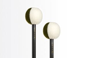 Freer Baquetas de Bombo Medium Maple Ball with Dual Hard-Soft Cover (par) BDF1